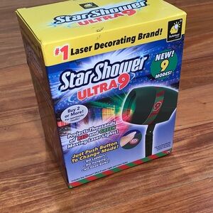 Star Shower Ultra 9 Laser Light Projector - Brand New